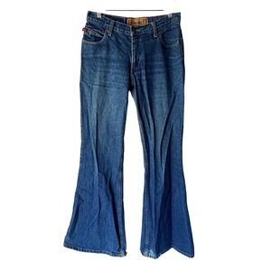 Vintage 90s Y2K‎ Mudd XX Quality Medium Wash Flare Leg Jeans size 9